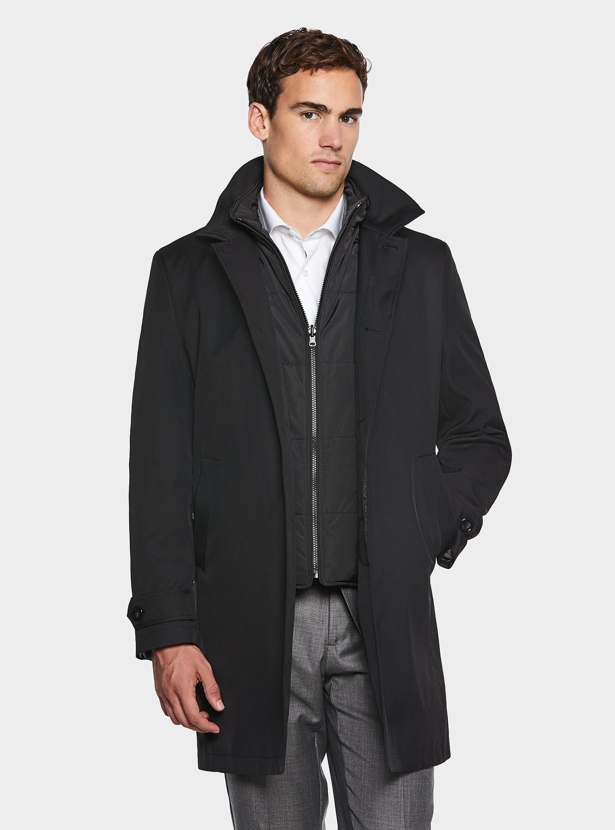 Giubbino lungo con gilet