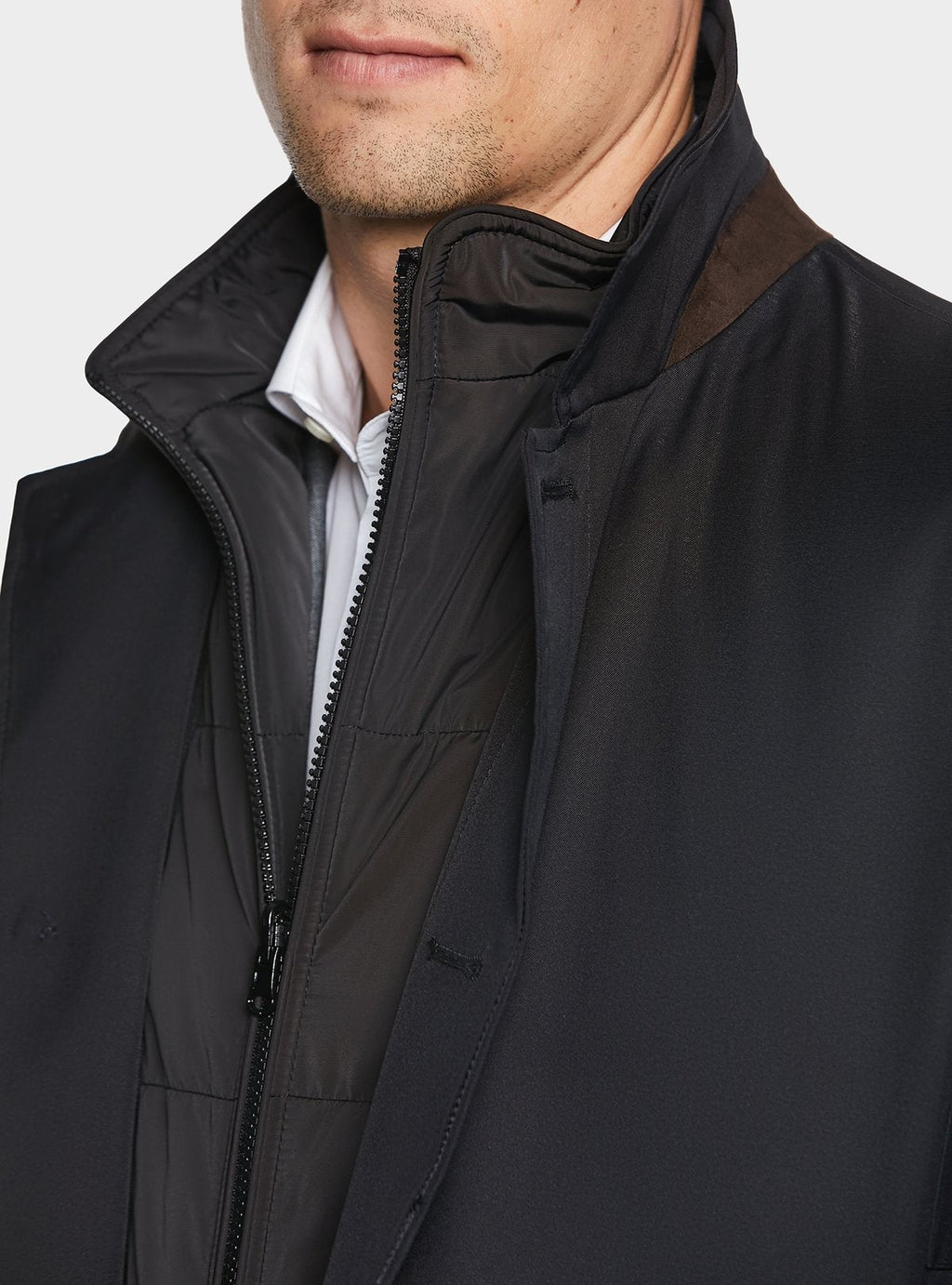 Giubbino lungo con gilet