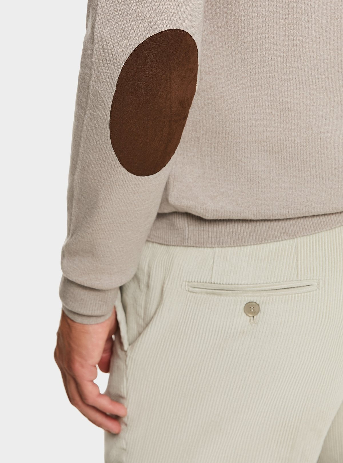 Maglia mezza zip in lana e cashmere