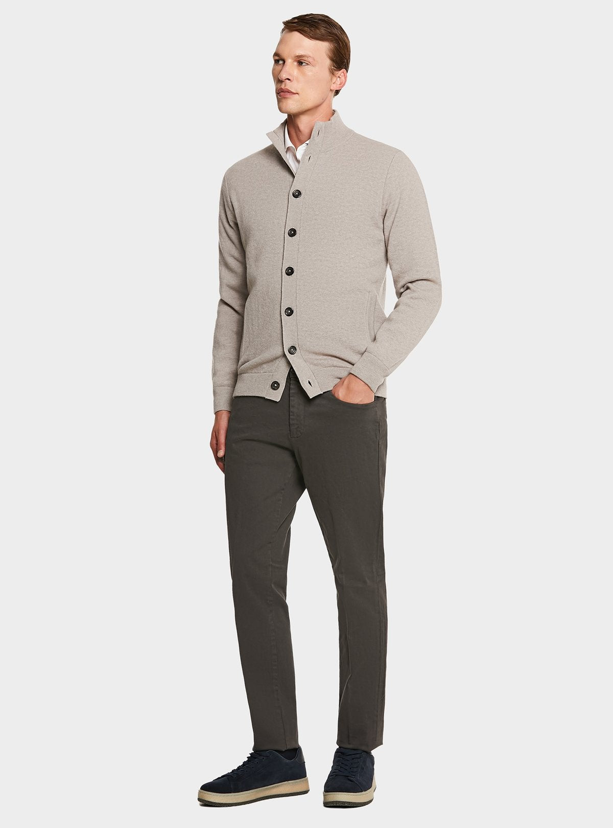 Pantalone combo in puro cotone stretch