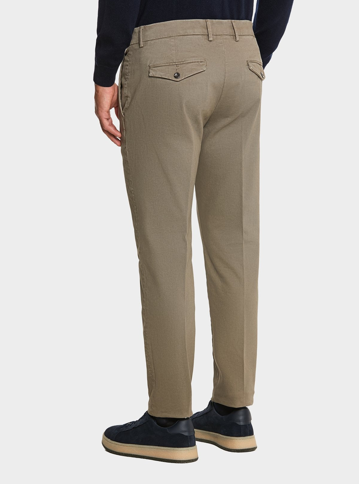 Pantalone chinos tasca America in cotone stretch