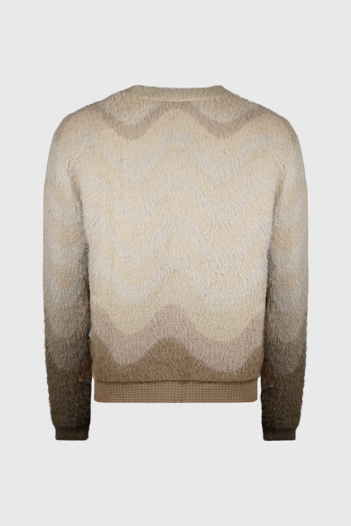 Mohair Knit Crewneck Sweater