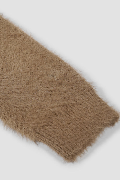 Mohair Knit Crewneck Sweater